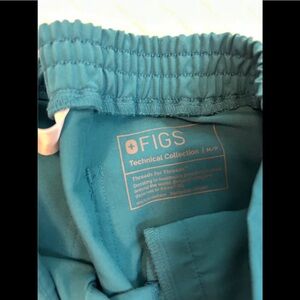 Figs Ocean Blue/teal livngston Scrub Pants.